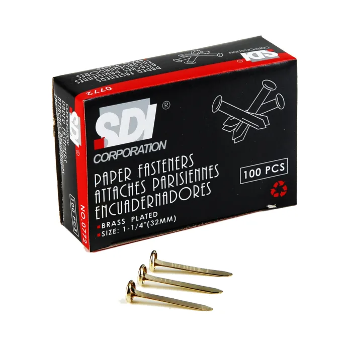 SDI PAPER FASTENER 1 1/4 100 PCS BOX — image 1