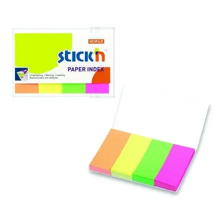 STICK N PAPER INDEX 50X20MM 4 X 200 SHEETS PAD — image 1