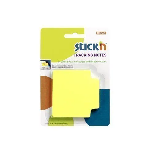 STICK N TRACKING NOTES 70X70MM, LEMON — image 1