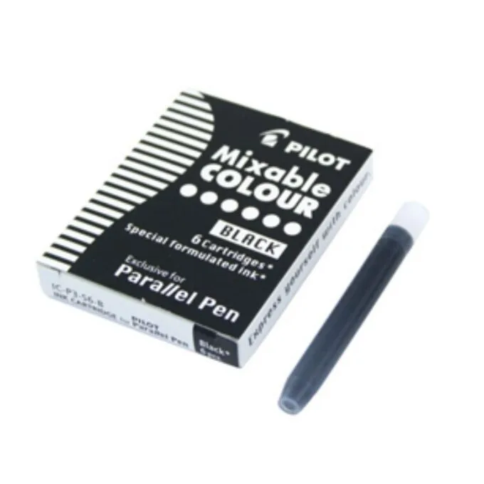 PILOT SET OF 6 CARTRIDGES FOR PARALLEL PEN BLACK — image 1
