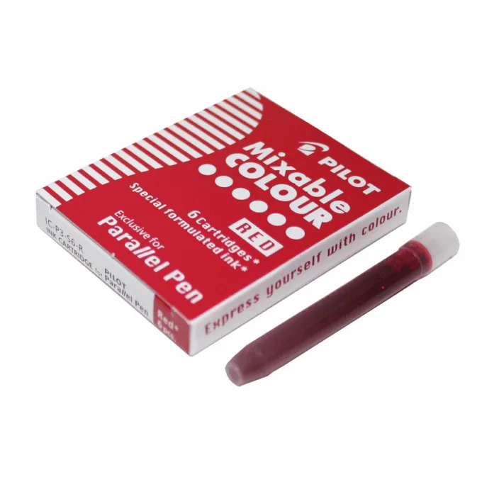PILOT SET OF 6 CARTRIDGES FOR PARALLEL PEN RED — image 1