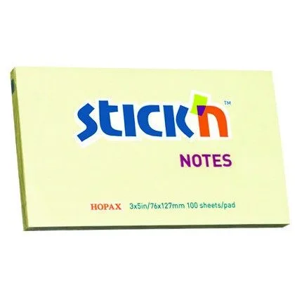 STICK N 76X127MM 100 SHEETS PAD YELLOW — image 1