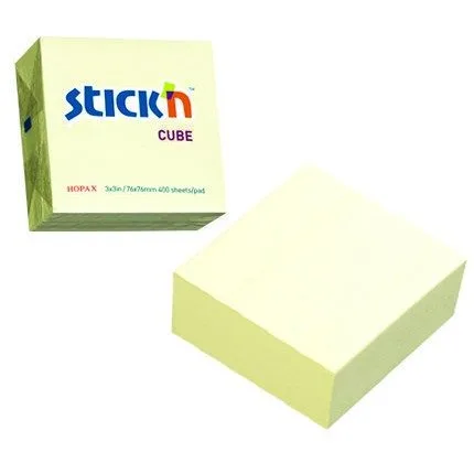 STICK N 76X76MM 400 SHEETS CUBE — image 1