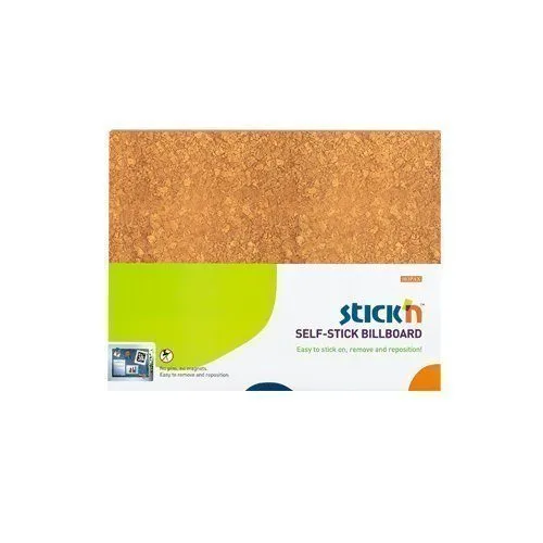 STICK N INFOBOARD 46X50MM BROWN — image 1
