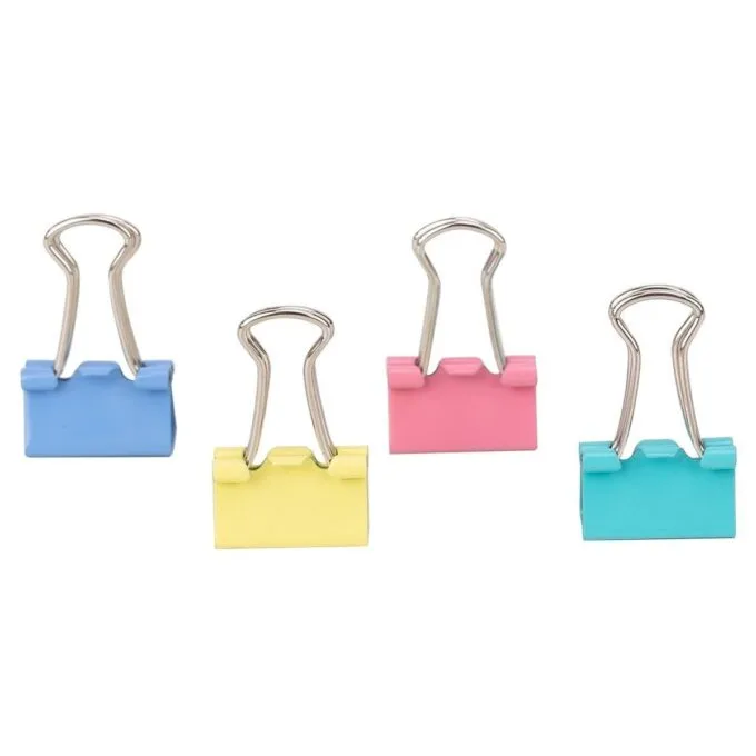 DELI COLOR BINDER CLIPS 15MM 60 PCS / PVC TUBE — image 1