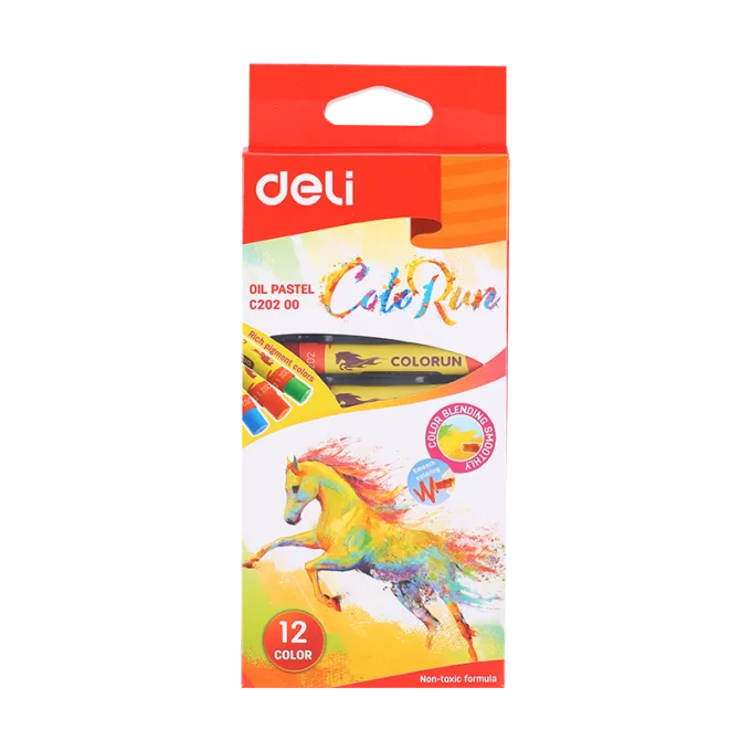 DELI OIL PASTEL RICH COLOR 12C — image 1