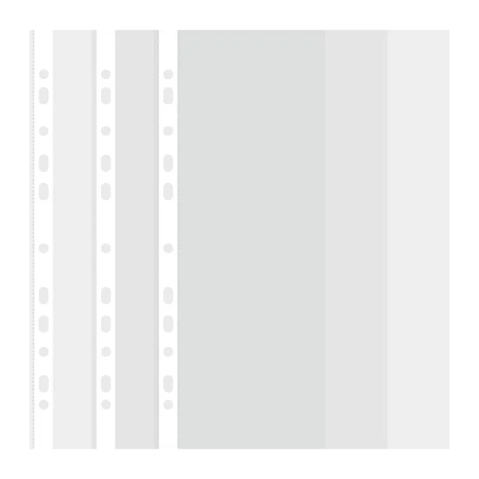 DELI 11-HOLE MIRROR SURFACE SHEET PROTECTOR A4 0.035MM 100PK — image 1