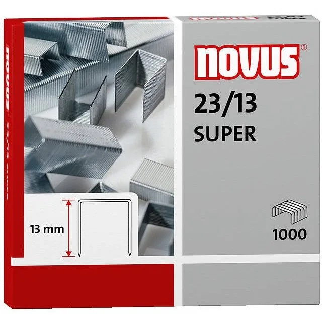 NOVUS STAPLES 23/13 1000 PCS BOX — image 1