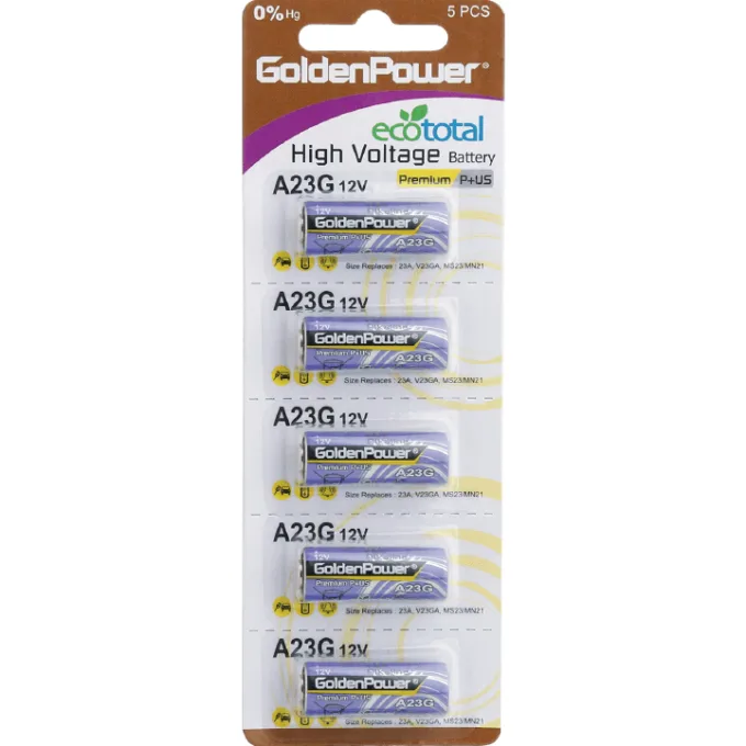 1PC/CARD GOLDEN POWER 12V ALKALINE HIGH VOLT. A23G — image 1