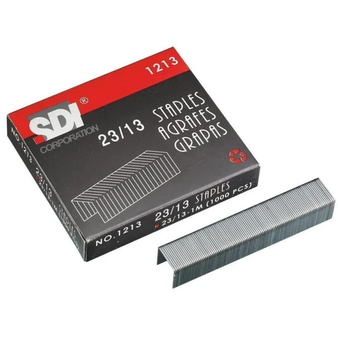SDI STANDARD STAPLES 23/13 1000 PCS BOX — image 1