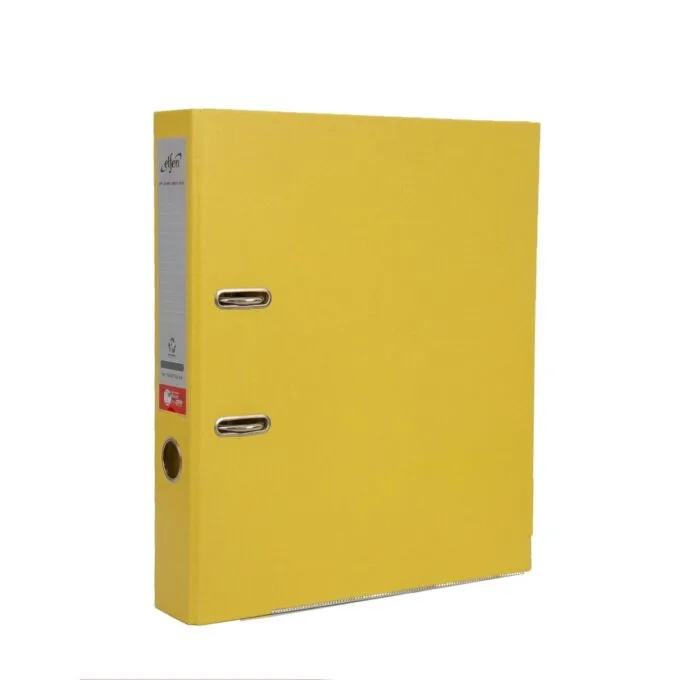 ELFEN FILE PLASTIC SUPER STRONG A4 55MM YELLOW 0411 — image 1