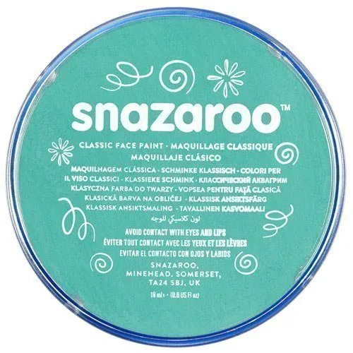 SNAZAROO CLASSIC FACE PAINT 18ML POT SEA BLUE — image 1