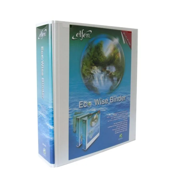 ELFEN PP ECO WISE BINDER 2-RING 50MM A4 WHITE 6250D — image 1