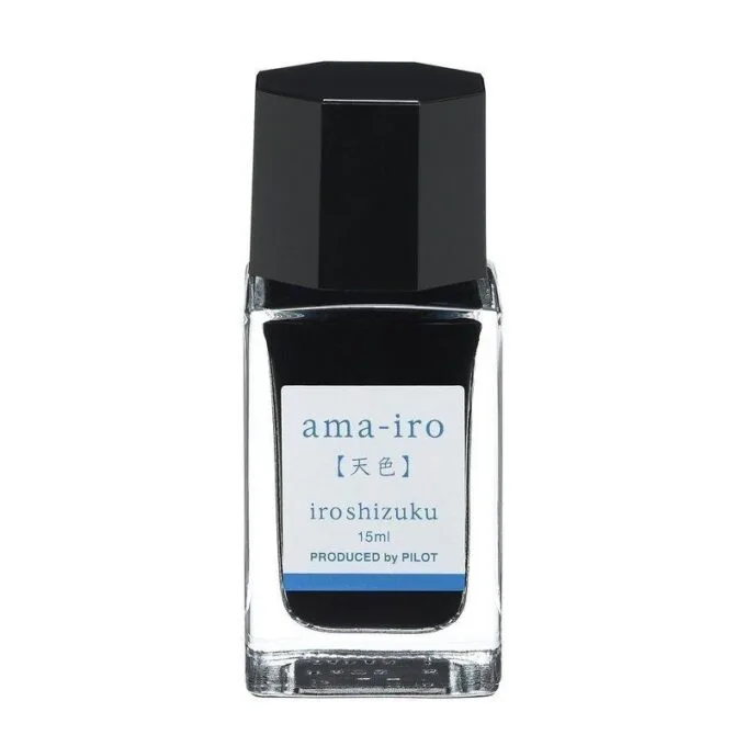 IROSHIZUKU INK - 1 BOTTLE 15 ML BLUE AMA-IRO - IN BOX — image 1