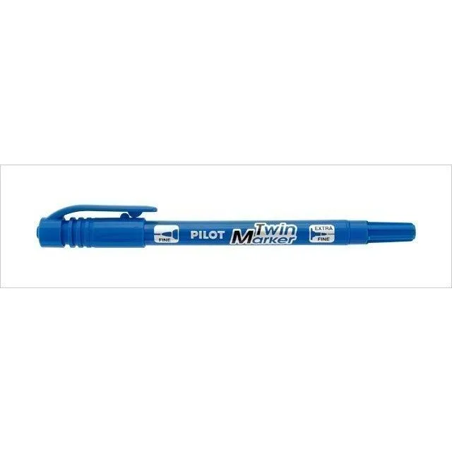 PILOT TWIN MARKER EXTRA FINE / FINE TIP BLUE — image 1