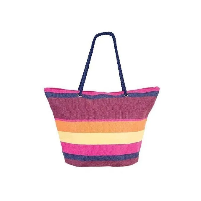 BEACH BAG RAMSAR PINK-YELLOW — image 1