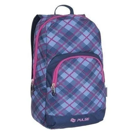 BACKPACK SOLO PINK PLAID — image 1