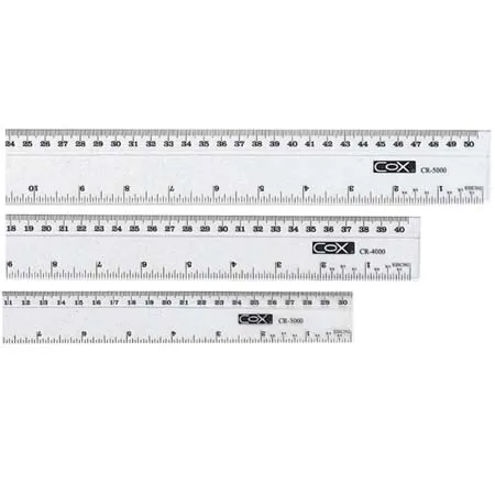 COX 30 CM PLASTIC RULER — image 1