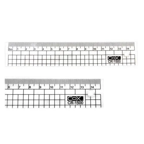 COX 15 CM PLASTIC RULER — image 1