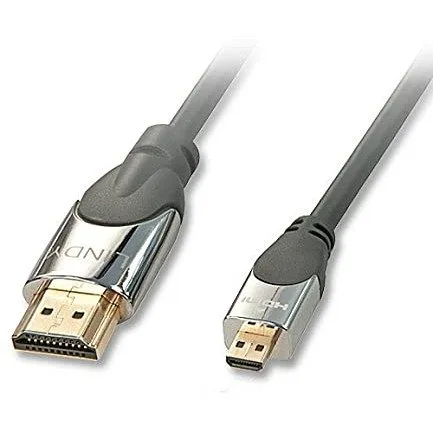 LINDY 1M SLIM HIGH SPD HDMI TO MICRO HDMI W/ETHERNET — image 1