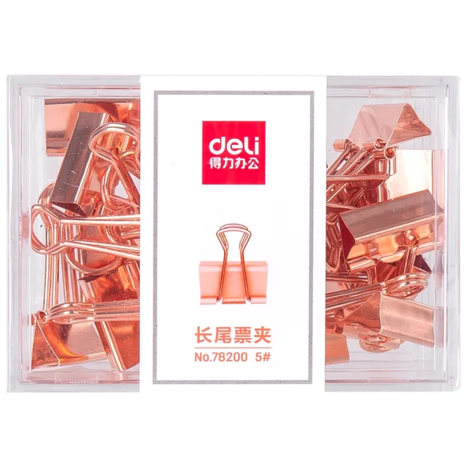 DELI BINDER CLIPS - ROSE GOLD - 19MM #5 — image 1