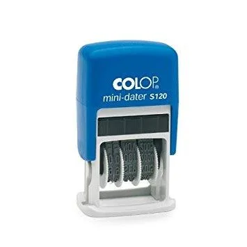 COLOP S 120 DATER D10 BLUE/ BLUE FK — image 1
