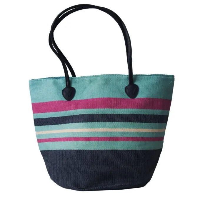 BEACH BAG AIYA NAPA DARK BLUE — image 1
