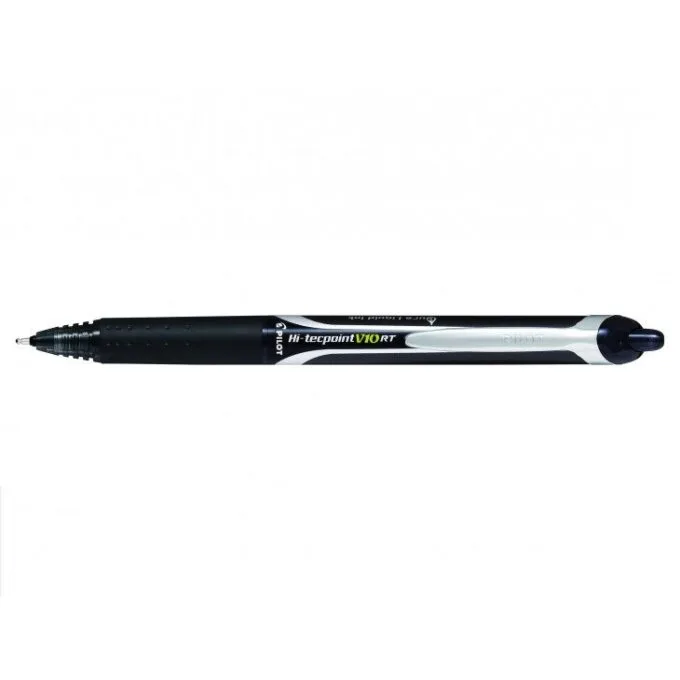 PILOT HI-TECPOINT V10 RT - LIQUID INK ROLLERBALL - BLACK - LARGE — image 1