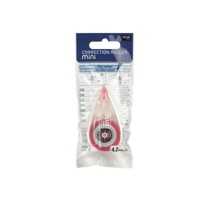 PLUS CORRECTION ROLLER MINI RED FLOW PACK 7M X 4.2MM 1PC 50947 — image 1