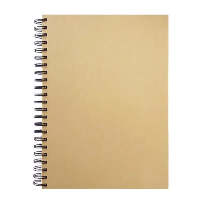 GOLDEN PRIME - NATURAL KRAFT - PERFORATED - A4 SIDE WIRE-O 15O SHEETS — image 1