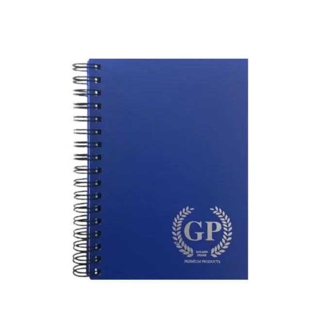 GOLDEN PRIME - PP WIRE-O NOTEBOOK - A6 - 80 SHEETS - ASSORTED SOLID COLOURS — image 1