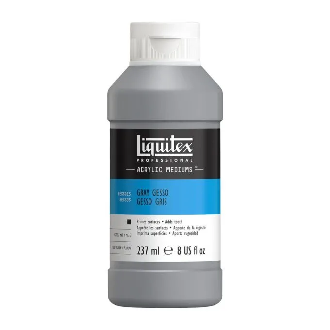 LQX PRO ACRYLIC ADDITIVE 237ML/8OZ BTL GREY GESSO — image 1