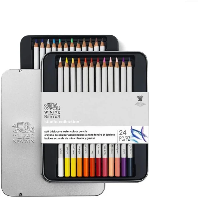 W&N PRECISION WATERCOLOUR PENCIL X24 TIN SET — image 1