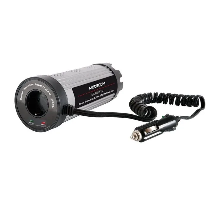 MODECOM INVERTER AC/DC 12V-230V 150W USB BLACK — image 1