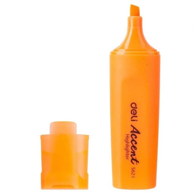 DELI HIGHLIGHTER CHISEL 1-5MM ORANGE — image 1