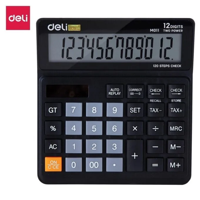 DELI 120-CHECK TAX CALCULATOR 12-DIGIT — image 1