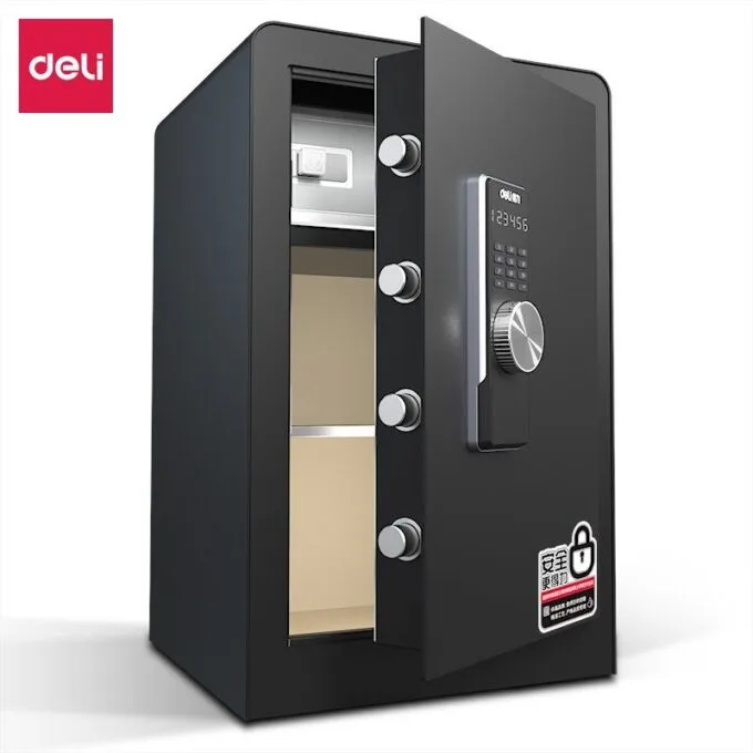 DELI MONEY SAFE - H600 x W380 x D360 - PASSWORD / EMERGENCY KEY — image 1