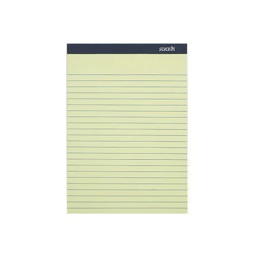 STICK N MEMO PAD 254X178MM, PASTEL YELLOW - LINES NOTES 50S/PAD — image 1