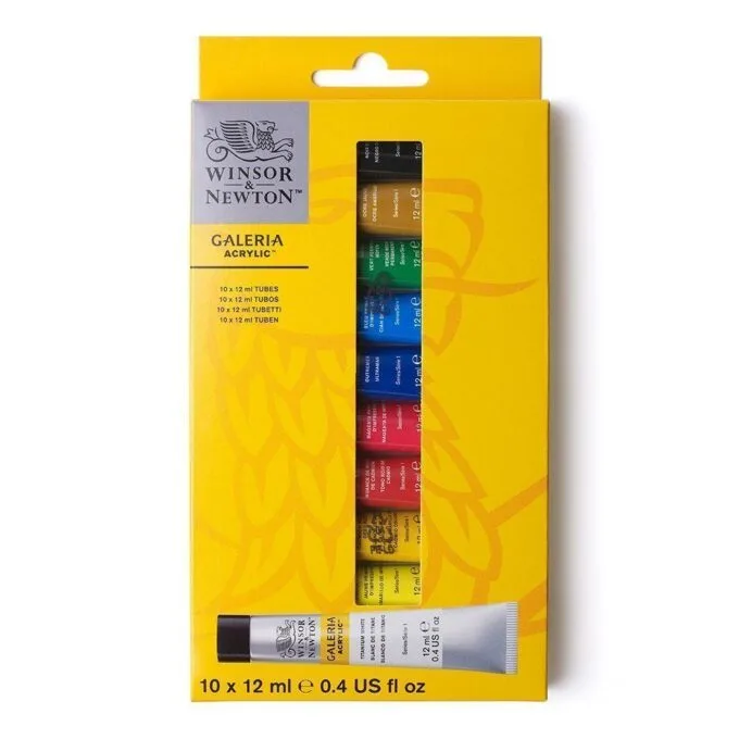 W&N GALERIA ACRYLIC COLOUR 10X12ML ACCESS SET — image 1