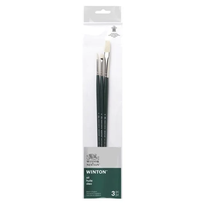 W&N WINTON BRUSH LONG HANDLE PACK OF 3 V.2 — image 1