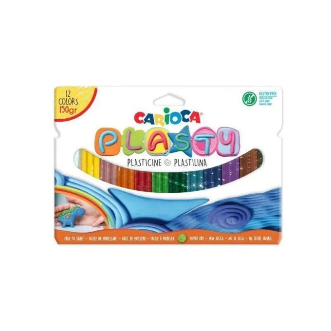 CARIOCA PLASTY MODELLING CLAY 12 PCS 150GR — image 1