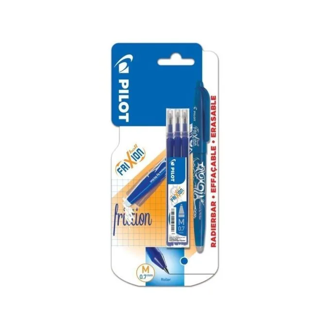 PILOT BLISTER FRIXION BALL - MEDIUM - 0.7 BLUE - 3 REFILLS SET — image 1