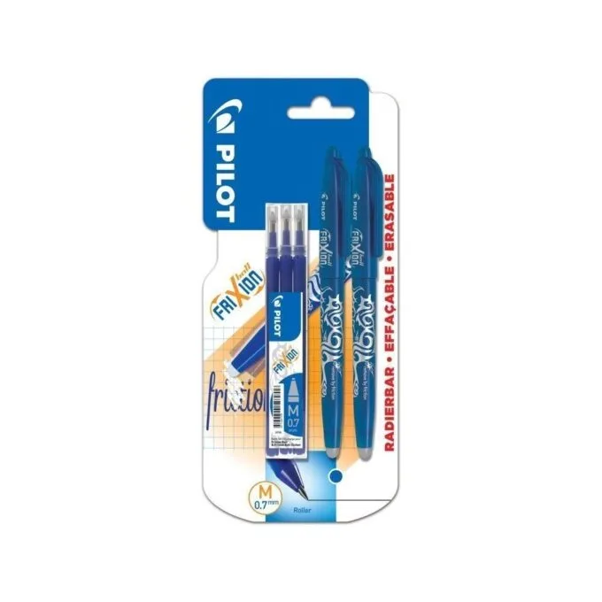 PILOT BLISTER 2 FRIXION BALL - MEDIUM - 0.7 BLUE - 3 REFILLS SET — image 1