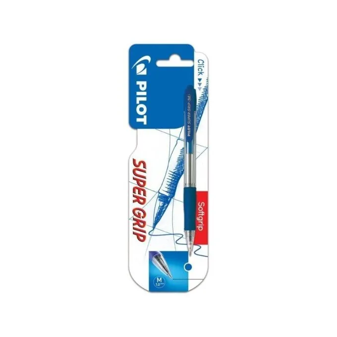 PILOT BLISTER SUPER GRIP 1.0 BLUE — image 1