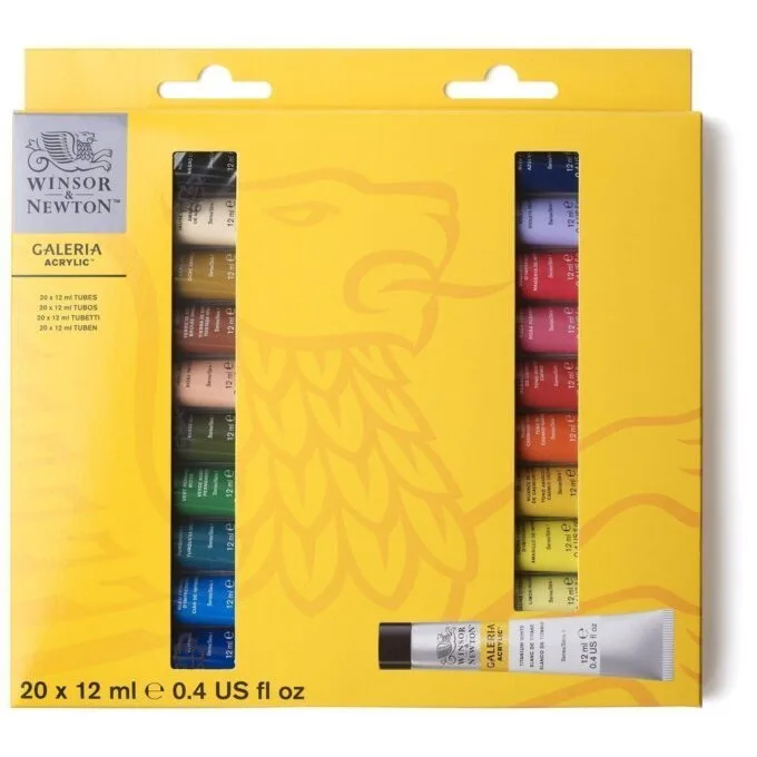 W&N GALERIA ACRYLIC COLOUR 20X12ML ACCESS SET — image 1