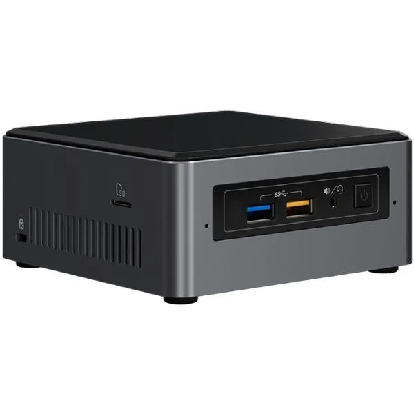 Intel NUC 7th Gen with Optane Memory Ready, Core i3-7100U DC 2.40GHz, 2x DDR4 1.2V SODIMM (max 32GB), 2.5" HDD/SSD + NVMe/SATA M.2 SSD (42/80mm), Intel 4K HD Graphics 620, Microphone, 7.1 Audio, (2+2)xUSB 3.0, 1xLAN GbE, IR, WiFi 8265 AC + BT 4.2 — image 1