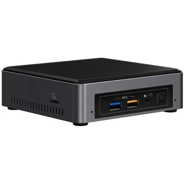 Intel NUC 7th Gen, Core i3-7100U DC 2.40GHz, 2x DDR4 1.2V SODIMM (max 32GB), NVMe/SATA M.2 SSD (42/80mm), Intel 4K HD Graphics 620 (1x DP via USB-C + 1x 4K HDMI), Microphone, 7.1 Audio, (2+2)xUSB 3.0, 1xLAN GbE, IR, WiFi 8265 AC + BT 4.2 — image 1