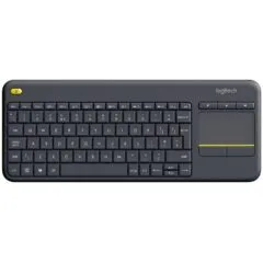 LOGITECH K400 Plus Wireless Touch Keyboard - BLACK - ARA
