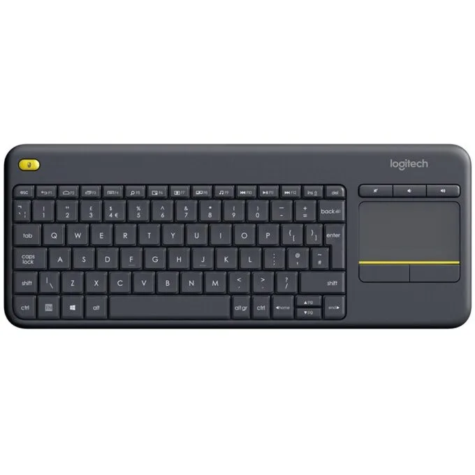 LOGITECH K400 Plus Wireless Touch Keyboard - BLACK - ARA — image 1
