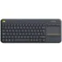 LOGITECH K400 Plus Wireless Touch Keyboard - BLACK - ARA